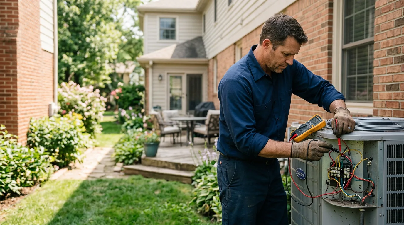 HVAC technician working near Afton, MI